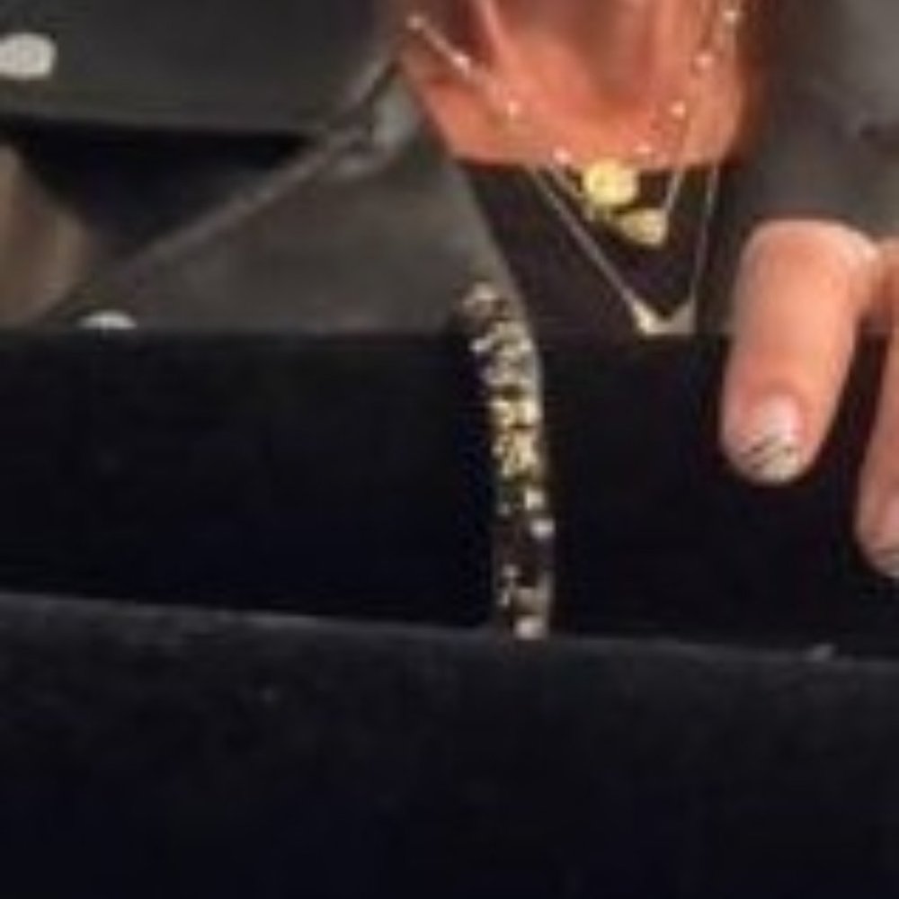 LOUIS VITTON black inclusion bracelet